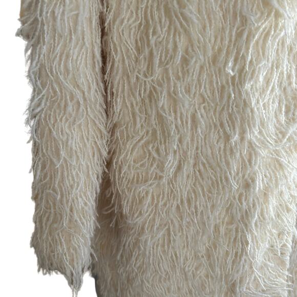 Helmut Lang Wool-Blend Fringe Coat, Size XS - Picture 3 of 10